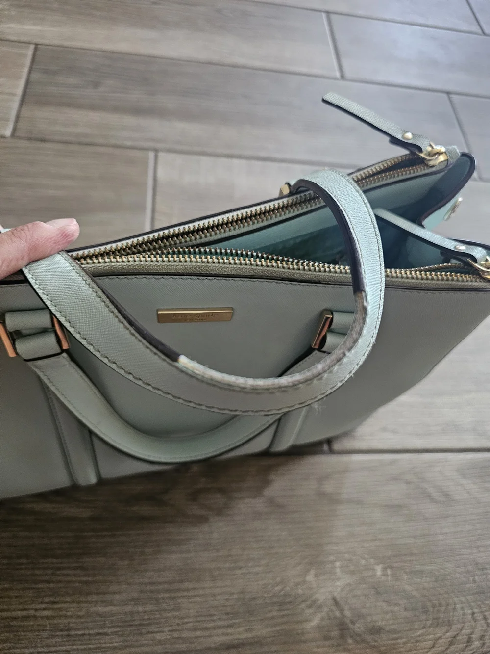 kate spade Pale Blue Structured Satchel Handbag